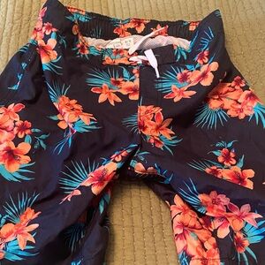 Abercombie kids Floral Swim Trunks EUC